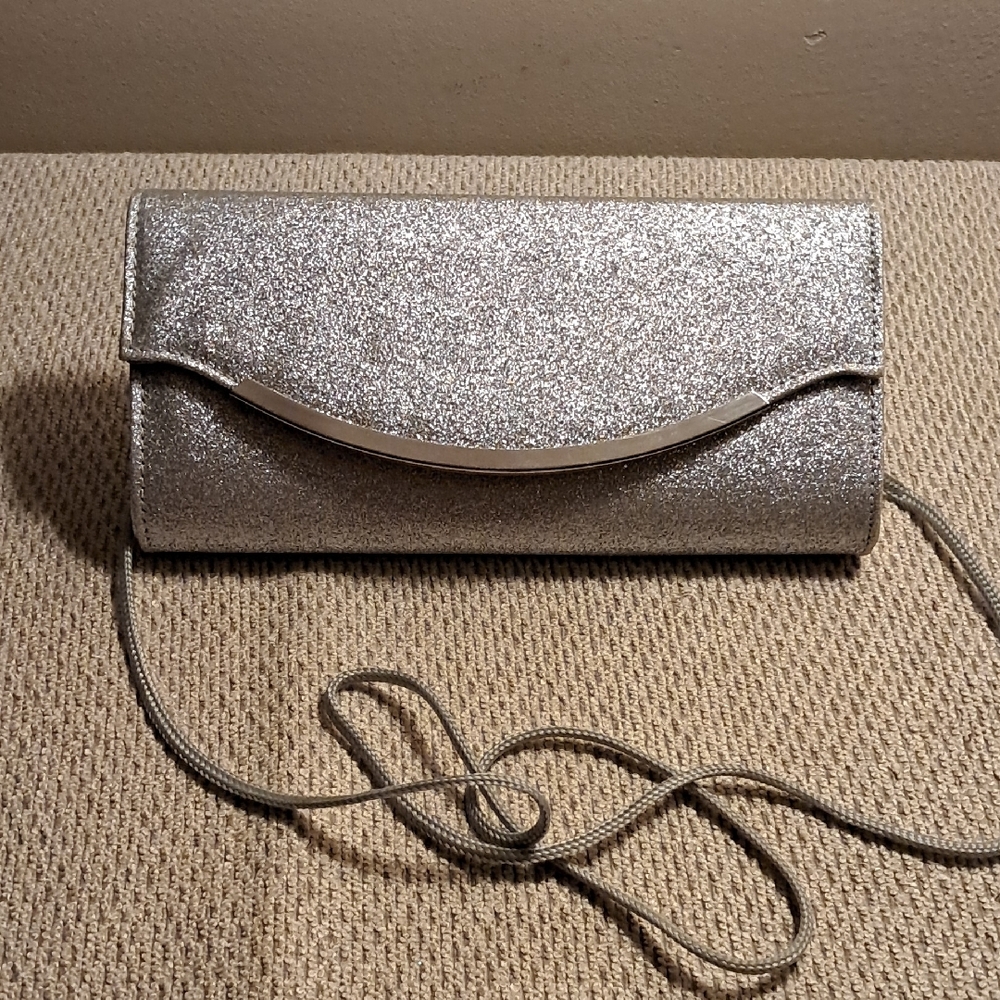 Glamorous Silver Evening Clutch
